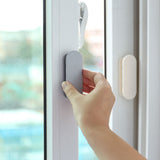 Black 10-Pack No-Drill Window Handle Cabinet Pulls - Adhesive Mounting for Easy Installation - 45-Degree Angle