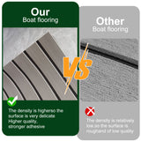 Grey Striped EVA Boat Deck Mat - Waterproof Non-Slip Flooring for Yacht, Boat, and Outdoor Use(2400x300x6mm)