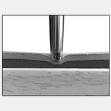 Grey Striped EVA Boat Deck Mat - Waterproof Non-Slip Flooring for Yacht, Boat, and Outdoor Use(2400x450x6mm) - Close-Up Angle
