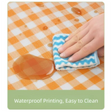 Yellow Lightweight Thickened Picnic Mat – Waterproof Outdoor Camping Ground Sheet for Hiking, Parks and Picnics(2*2M） - Side View