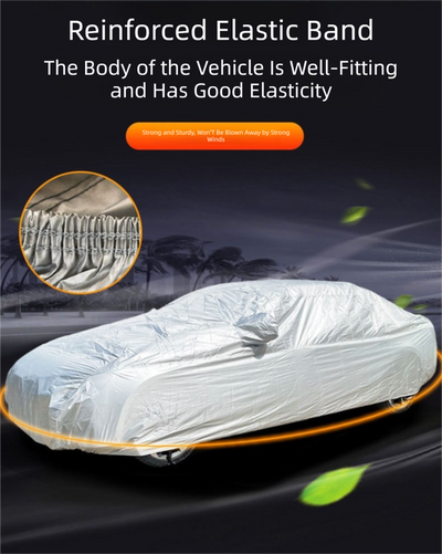 Silver 3L Universal Car Cover – 170T Taffeta Fabric, All-Weather Protection for Cars(4600×1800×1500MM)