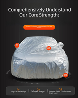 Silver YL Off-Road Vehicle Cover – 170T taffeta fabric, all-weather vehicle protection(4700×1900×1850MM)
