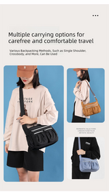 Dark Blue Multi-Pocket Lightweight Nylon Crossbody Bag – Stylish, Functional, and Spacious Shoulder Bag for Women - Extra Image