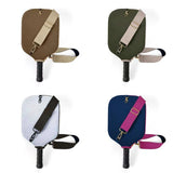 Green Neoprene Pickleball Paddle Cover – Waterproof Side Pocket Design, Shoulder Bag Style