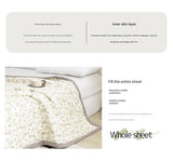 Lightweight Reversible Summer Quilt - Soft, Breathable & Machine Washable Comforter(150x200cm Full of Love) - Rear View