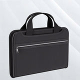 Fireproof & Waterproof Expanding File Folder Organizer with Zipper - Large Capacity Document Safe Bag(Silver zipper handle model)