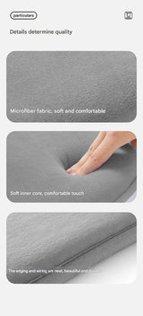 Memory Foam Student Seat Cushion - Pressure Relief, Non-Slip with Adjustable Straps for Healthy Posture(Rocket Pink 36x34cm) - Close-Up Angle