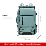 4-in-1 Convertible Travel Backpack & Briefcase - Large Capacity, 16