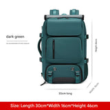 4-in-1 Convertible Travel Backpack & Briefcase - Large Capacity, 16