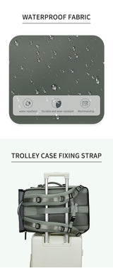 4-in-1 Convertible Travel Backpack & Briefcase - Large Capacity, 16