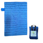 Dark Blue (110*150cm) Compact Pocket Picnic Blanket - Waterproof & Sand-Proof Mat for Beach, Camping & Hiking