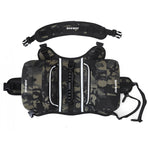 Camuflaje Saddle Bag Dog Backpack - Adjustable Harness Pack for Hiking, Camping & Travel with Medium to Large