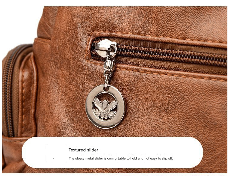 Grey Vintage Soft Leather Hobo Bag for Women - Multi-Pocket Shoulder Purse & Crossbody Handbag