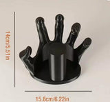 Creative Hand-Shaped Toilet Paper Holder - Unique Wall-Mounted Design - Side View