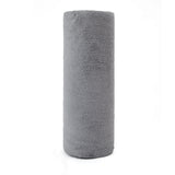 Grey 4-Roll Pack, 80 Sheets Reusable Tear-Off Microfiber Cleaning Cloths - Non-Stick Oil & Absorbent Kitchen Wipes