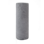 Grey 4-Roll Pack, 80 Sheets Reusable Tear-Off Microfiber Cleaning Cloths - Non-Stick Oil & Absorbent Kitchen Wipes