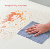 Pink 4-Roll Pack, 80 Sheets Reusable Tear-Off Microfiber Cleaning Cloths - Non-Stick Oil & Absorbent Kitchen Wipes - Front View