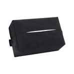 Black 2-Pack  Luxury Faux Suede Car Tissue Box - Visor Clip & Strap for Armrest or Seat Back