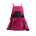 Rose Red Heavy-Duty Garden Harvesting Apron - Waterproof Fruit Picking Bag with Large Pouch