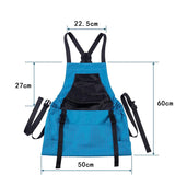 Green Heavy-Duty Garden Harvesting Apron - Waterproof Fruit Picking Bag with Large Pouch - Front View