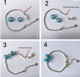 Gold Christmas Advent Calendar DIY Jewelry Kit - 24 Surprises with Gold-Tone Charm Bracelet & Necklace - Front View