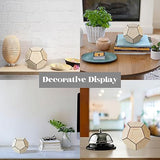 Unique Geometric Wooden Perpetual Desk Calendar - Manual DIY Block Calendar for Home & Office - Side View