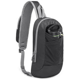 Black Lightweight Crossbody Sling Bag - Versatile Chest Daypack for Hiking, Travel & Daily Use