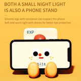 Adorable Milk Carton LED Night Light - USB Rechargeable Silicone Lamp with Tap Control, Timer & 3 Brightness Levels - Side View