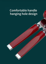 Blue (2-Pack) Heavy-Duty Manual Can Opener - Ergonomic 3-in-1 Tool with Stainless Steel Cutter & Bottle Opener