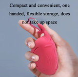 Purple 2-PCS Smart Whale Silicone Case Quick-Dry Towel Set - Portable & Cooling for Gym & Travel - Side View