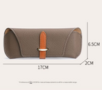 3 Pack Khaki Chic Portable Glasses Case Set - Anti-Pressure Sunglass & Myopia Eyewear Protectors