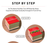 2026 Christmas Arch 3D Memo Pad - Creative Festive Gift & Desk Ornament - 45-Degree Angle