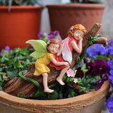 Garden Flower Fairy Resin Craft Ornament - Angel Decoration Micro Landscape - Front View