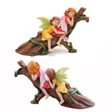 Garden Flower Fairy Resin Craft Ornament - Angel Decoration Micro Landscape - Side View