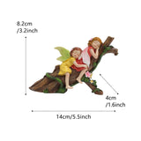 Garden Flower Fairy Resin Craft Ornament - Angel Decoration Micro Landscape - Top-Down View