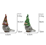 Garden & Home Decor Bird Figurines - Balcony Resin Craft Ornaments, Micro Landscape & Rockery Decorations - Front View