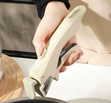 White Universal Detachable Pot Handle - Anti-Scald Handle Accessory for Milk Pots & Woks, General Purpose