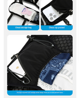 Pink 5L Breathable Hydration Vest Pack - Sweat-Wicking Running Bag, Cross-border Cycling Backpack, Marathon Trail Travel Nylon Hiking Pack - Top-Down View