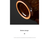 Beige-brown Creative Retro Kiln-Glazed Ceramic Cup - Exquisite Coffee & Afternoon Tea Mug, Home Milk Cup, Unique Gift - Top-Down View
