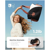 Brown Stylish 16-inch Women's Tote Bag - Teacher & Nurse Puffer Work Bag, Travel & Daily Handbag with Cup Holders - Top-Down View