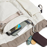 White Chic & Compact Mini Backpack - Everyday Essential with Water Bottle Pocket (32x34.01x11 cm) - Front View