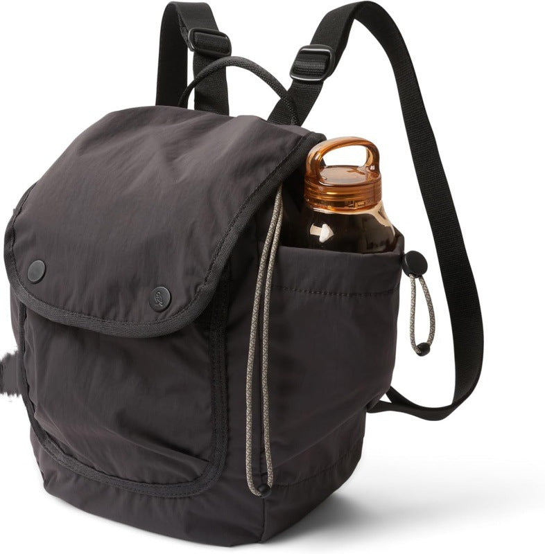 Black Chic & Compact Mini Backpack - Everyday Essential with Water Bottle Pocket (32x34.01x11 cm)