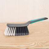 2-Piece Handheld Dustpan and Brush Set Mini Broom with Soft Rubber Lip for Kitchen Desktop Car and Camping Cleaning - Side View