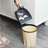 2-Piece Handheld Dustpan and Brush Set Mini Broom with Soft Rubber Lip for Kitchen Desktop Car and Camping Cleaning