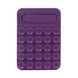 Purple 4 Pack Silicone Suction Phone Mount with Foldable Kickstand - Adhesive Sticky Grip Pad for Mirrors & Glass - 2-in-1 Hands-Free Holder for Content Creation