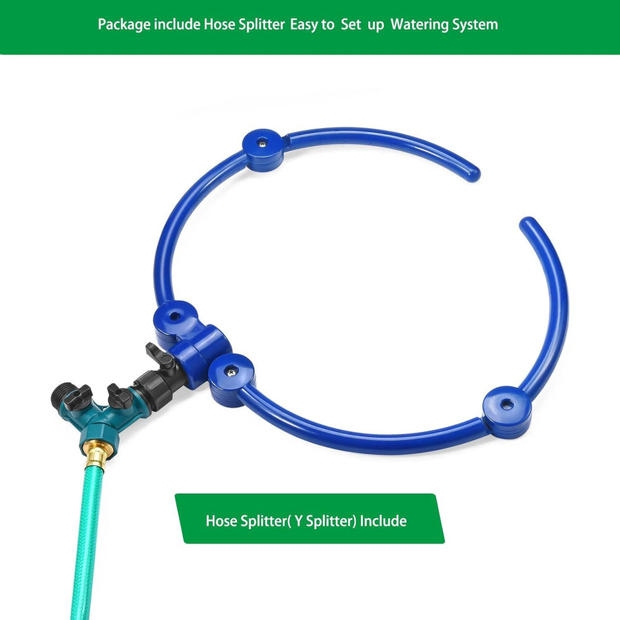 Adjustable Tree Ring Sprinkler for Deep Root Irrigation - 13 to 37 Inch Expandable Garden Watering Tool for Australian Trees and Orchards
