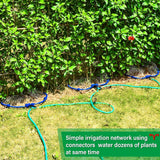 Adjustable Tree Ring Sprinkler for Deep Root Irrigation - 13 to 37 Inch Expandable Garden Watering Tool for Australian Trees and Orchards - Top-Down View