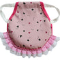 Pink Heart 4 Pack Hen Saddle Aprons for Backyard Chickens - Feather Protector for Poultry - Back Protection from Roosters - 22x23cm