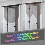 Glod 2 Pack Sparkle String Door Curtains 100x200cm Glitter Sequin Tassel Room Divider for Australian Home Decor and Parties