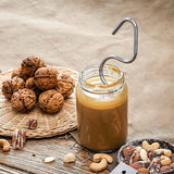 4 Pack Stainless Steel Peanut Butter Stirrer - Food Grade Nut Butter Mixer Tool for 16-35 oz Jars - Durable Kitchen Gadget for Australian Homes - Side View